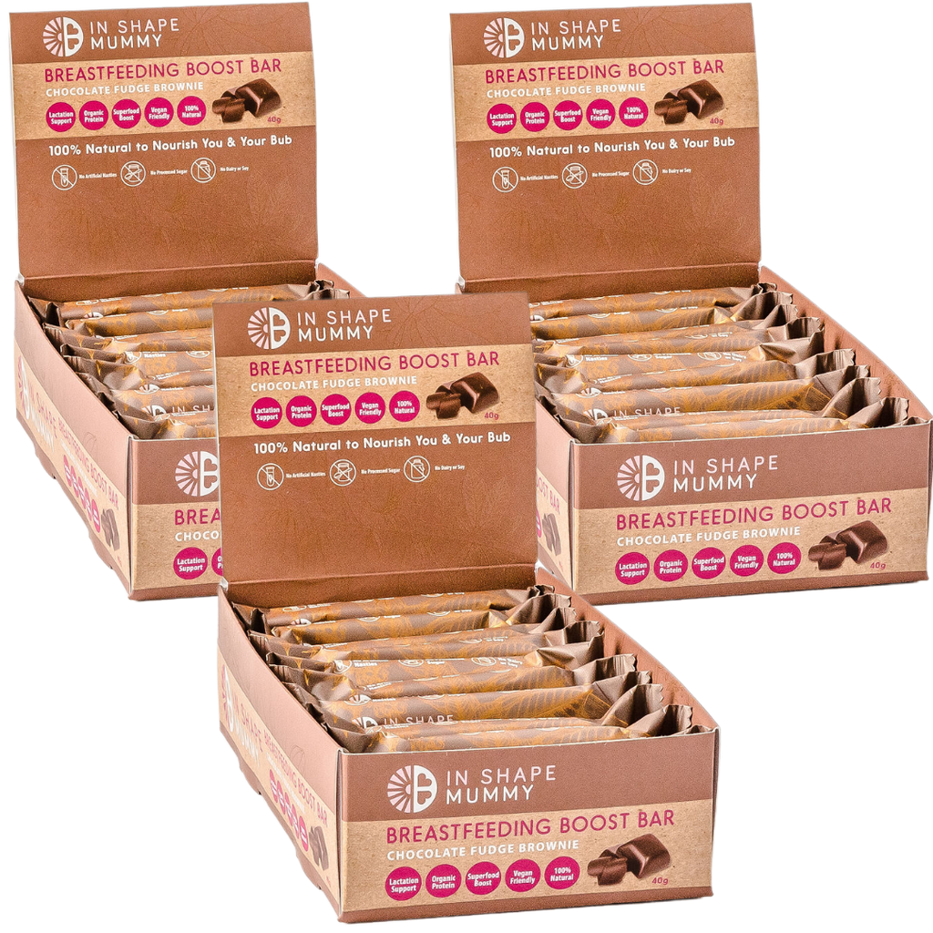 3 x boxes of Chocolate Brownie Breastfeeding Boost Bars
