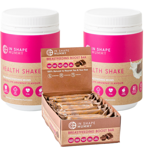 2 Breastfeeding Shakes & 10 Bars Bundle