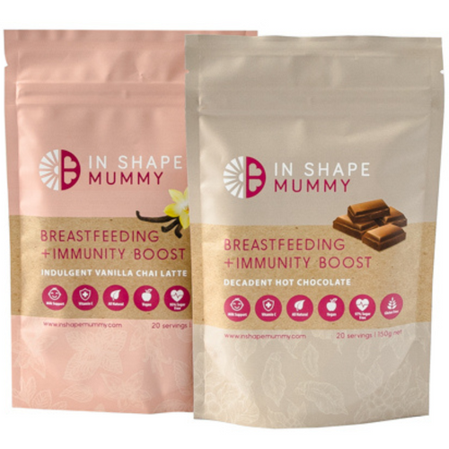 2 Pack - Breastfeeding Boost Chai Latte & Hot Chocolate